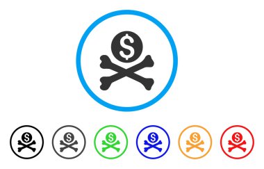 Ölümlü borç yuvarlak simge