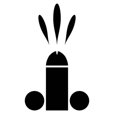 Sperm boşalma düz simgesi