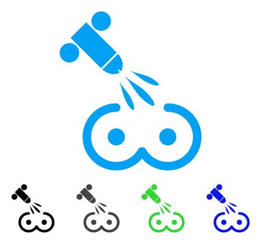 Kadın göğüsleri Sperm boşalma vektör simgesi