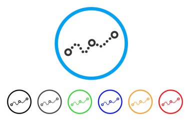 Noktalı grafik yuvarlak simgesini