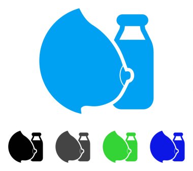 Anne sütü vektör simgesi