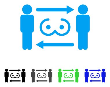 Swingers Exchange vektör simgesi