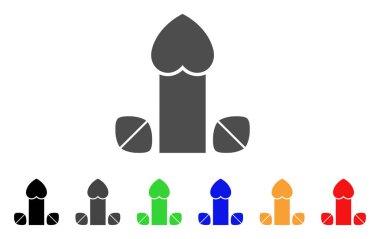 Penis Love Tablets Vector Icon