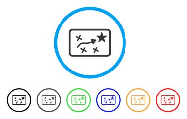 Rota Plan yuvarlak simge