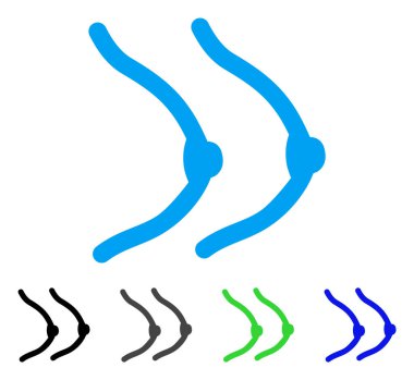 Bayan göğüs vektör simgesi