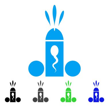 Sperm boşalma vektör simgesi