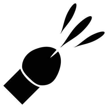 Boşalma düz simgesi