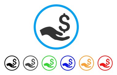 Bağış yuvarlak simge