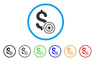 İş hedef yuvarlak simgesini