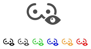 Görünüm kadın göğüsleri vektör simgesi