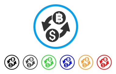 Doları Baht yuvarlak simge değişimi