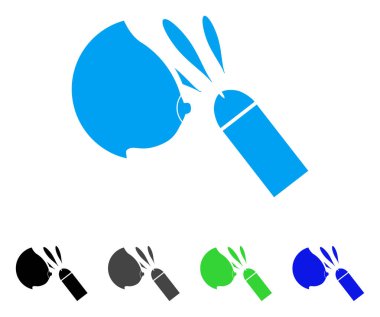 Kadın meme Sperm boşalma vektör simgesi