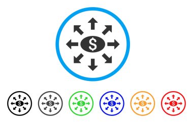 Kitle Fişleri Paraya Çevirme yuvarlak simge