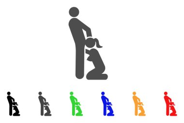 Oral seks kişi vektör simgesi