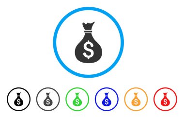 Para çantası yuvarlak simge