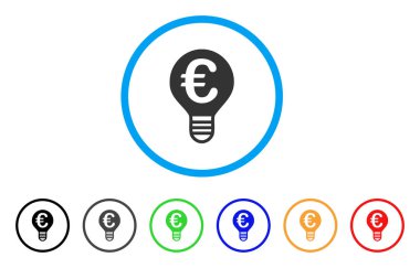 Euro ampul yuvarlak simge