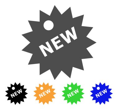 Yeni etiket vektör simgesi