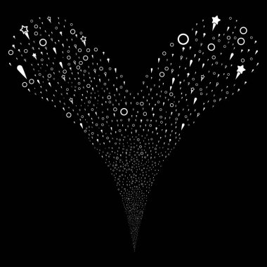 Konfeti yıldız çeşme dere