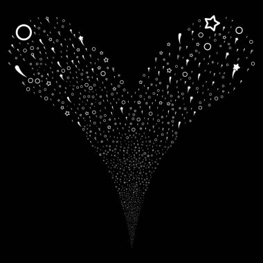 Konfeti yıldız çeşme dere