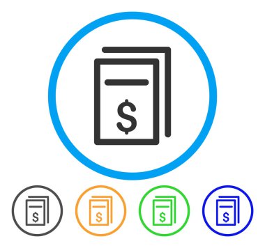 Fiyat sayfası kopyası simgesi yuvarlak