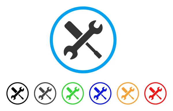 Rundade verktyg-ikonen — Stock vektor