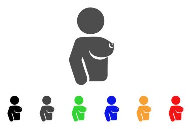 Kadın meme vektör simgesi