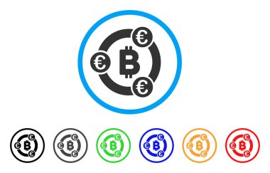 Simge Bitcoin Euro işbirliği yuvarlak