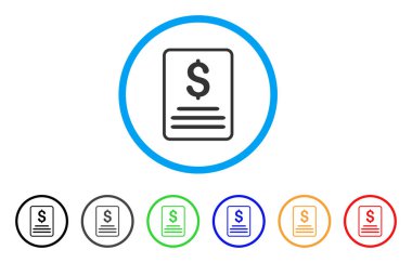 Fatura yuvarlak simge