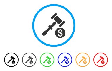 Açık artırma yuvarlak simge