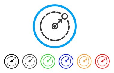 Yuvarlak alan sınır yuvarlak simge