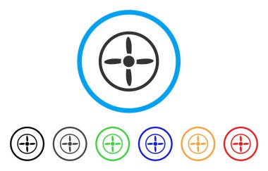 Drone vidalı yuvarlak simge