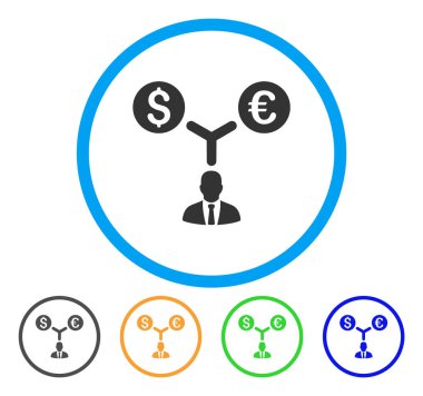 Uluslararası Para Birimi Yöneticisi simgesini yuvarlak