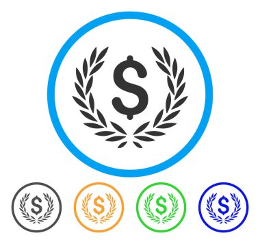 Laurel banka amblemi yuvarlak simge