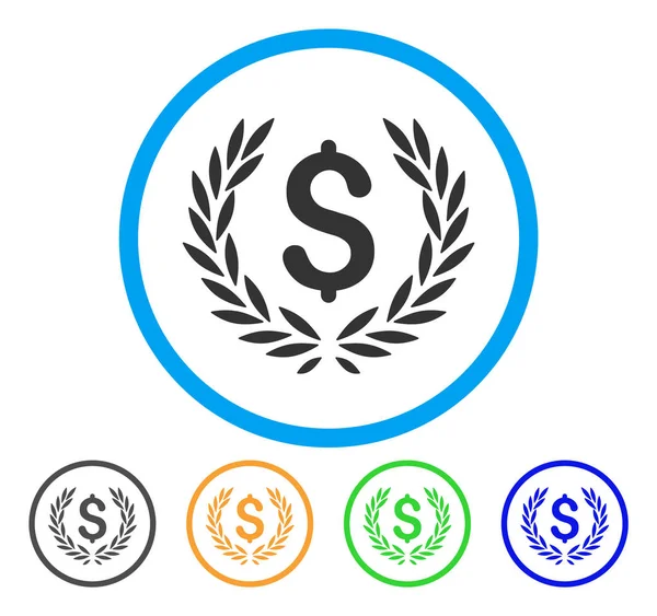 Laurel banka amblemi yuvarlak simge