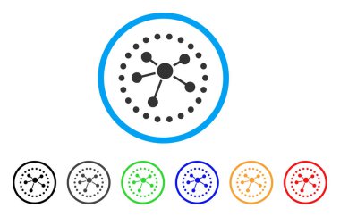 Linkler yuvarlak simge diyagram