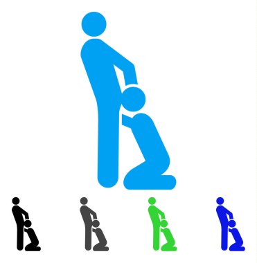 Oral seks gayler vektör simgesi