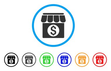 Pazar bina simgesini yuvarlak