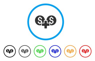 Mali toplam yuvarlak simge