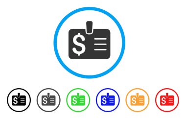 Doları rozet yuvarlak simge