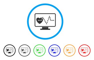 Kardiyo yuvarlak simge izleme