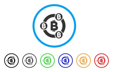 Bitcoin işbirliği yuvarlak simge