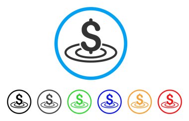 Para alan yuvarlak simge