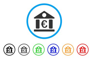 Euro banka Müzesi simgesi yuvarlak
