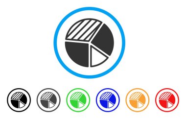 Pasta grafiği yuvarlak simge