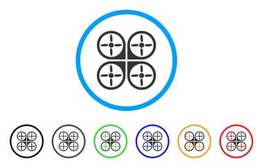 Helikopter yuvarlak simge