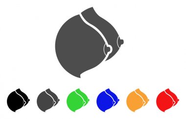 Kadın göğüsleri vektör simgesi