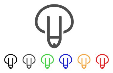 Vektör simgesi aşağı erkek üreme organları