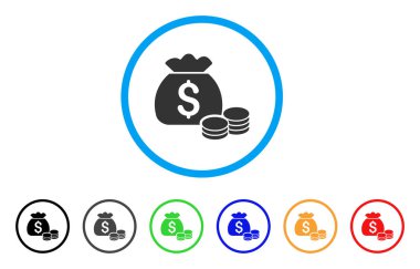 Para çantası yuvarlak simge