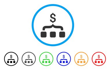 Ödemeli para yuvarlak simge