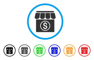 Pazar yuvarlak simge